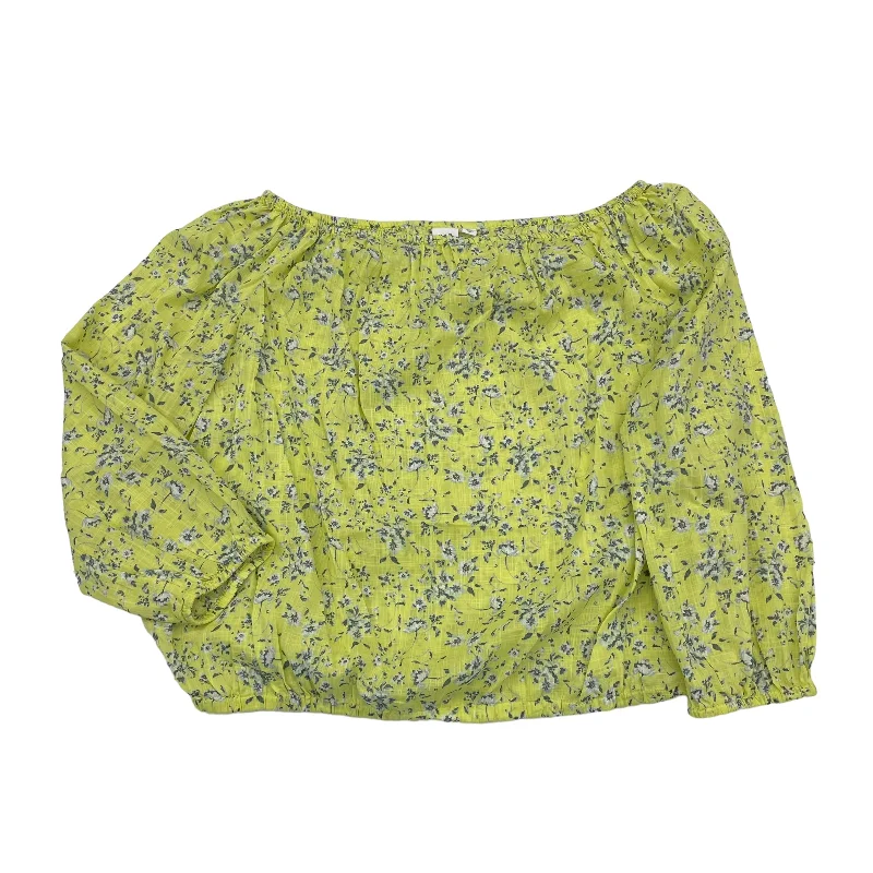 Deep Discounts YELLOW TOP 3/4 SLEEVE by GAP Size:S