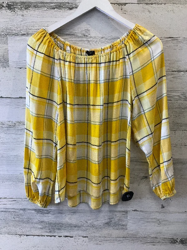 Exclusive Offers Yellow Top Long Sleeve Ann Taylor, Size Xs