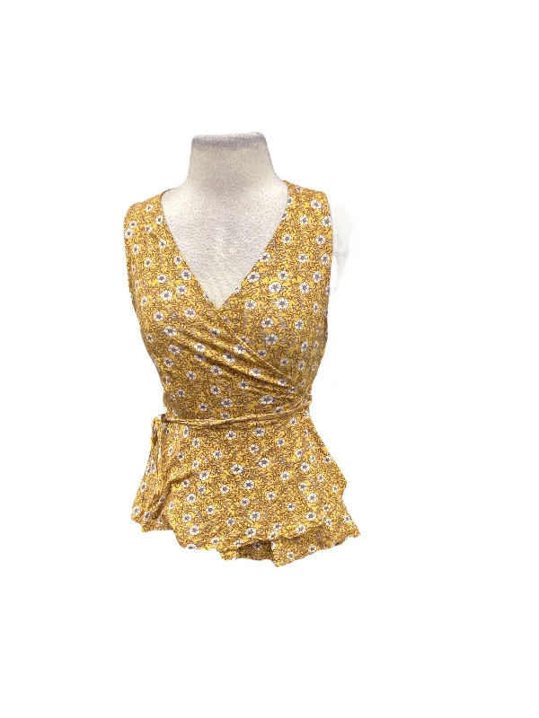 Special Offer Yellow Top Sleeveless Elodie, Size M