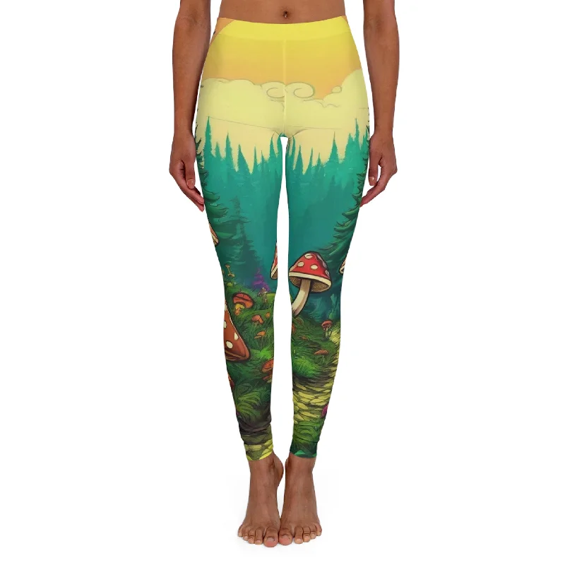 Major Savings Boom Town Stroll - Women's Spandex Leggings (AOP)