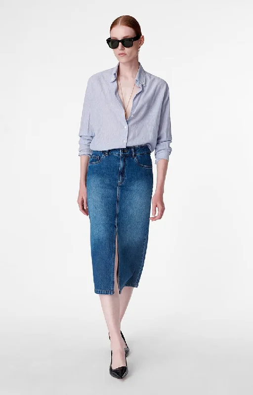 Bargain Bin Denim Skirt Bastia 3eva66-v07004 Royal