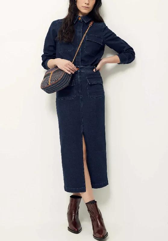 Huge Savings Denim Skirt Uptown Uptown Skirt Denim-Blue