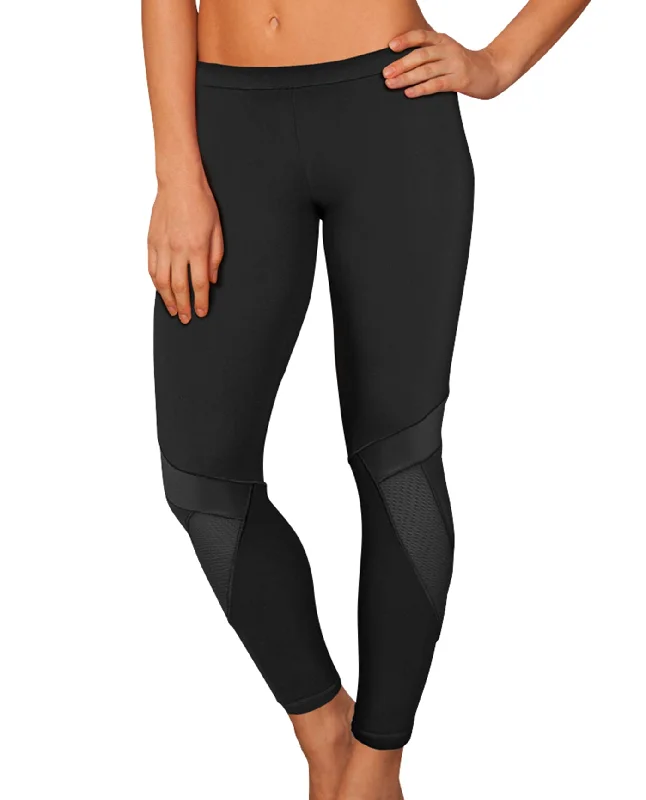 Early Access Free Sport by Gottex Black Onyx Swim Leggings