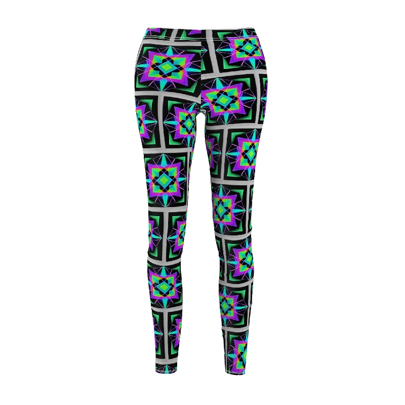 Great Bargains Geometry Crazed - Casual Leggings (AOP)
