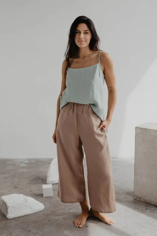 Best Deals Linen pants Tokyo L Rosy Brown
