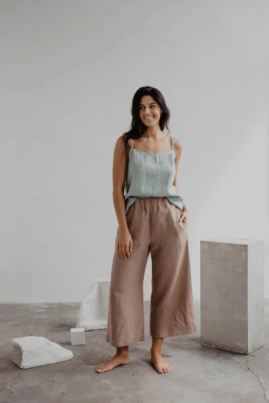 Reduced Prices Linen pants Tokyo XXL Sage Green