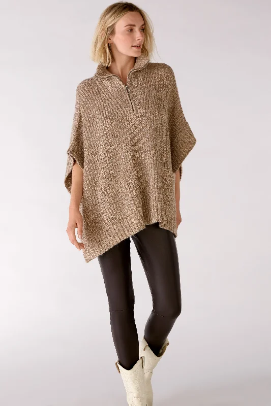 Overstock Oui 77985 Leggings Light Stone / Dark Brown