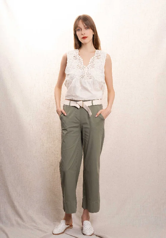 Huge Discounts Pants F2386 Army-Green