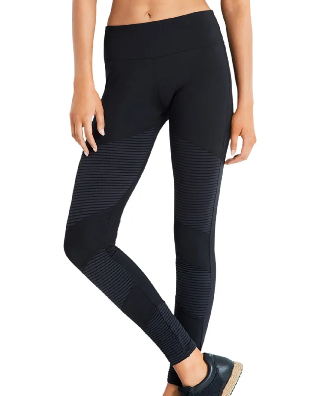 Shop and Save Seafolly Black Moto Legging