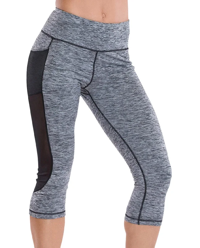 Can't Miss TLF Apparel Prime Stone Heather Mesh Roam Capri