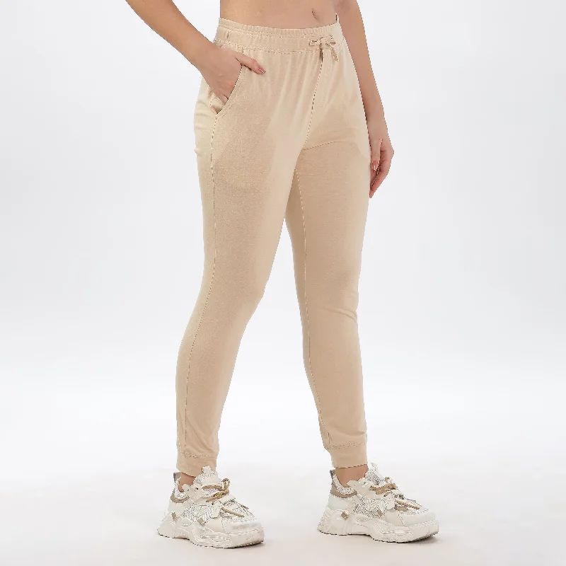 Daily Deals Women Organic Cotton Joggers Pant With Side Pockets and Adjustable Waist